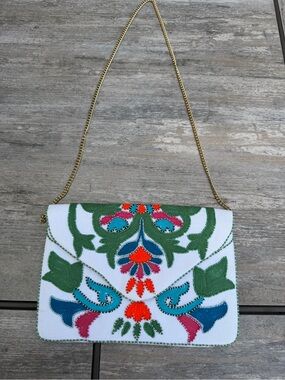 Francesca’s beaded crossbody shoulder clutch bag